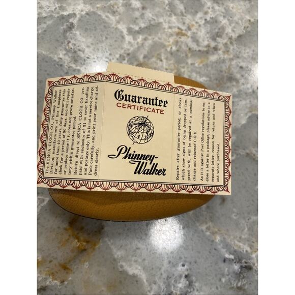 Vintage Phinney Walker PW9 Wind-Up Travel Alarm Clock Germany Box DOESNT WORK - Picture 12 of 16